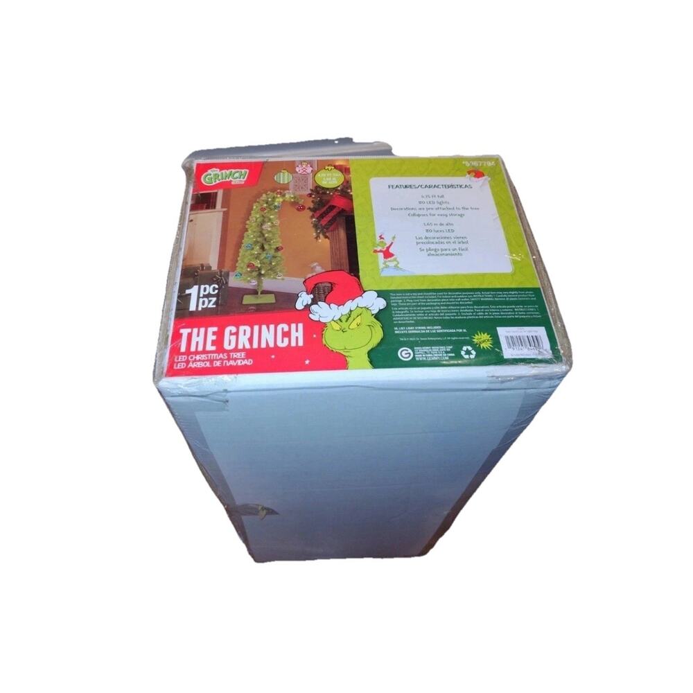 The Grinch Who Stole Christmas 4.75 FT 80 LED Pre Lit Tree Officially Licensed - Picture 5 of 12